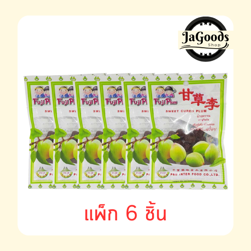 ฟูจิพลัม บ๊วยหวาน 40 กรัม (แพ็ก 6 ชิ้น)