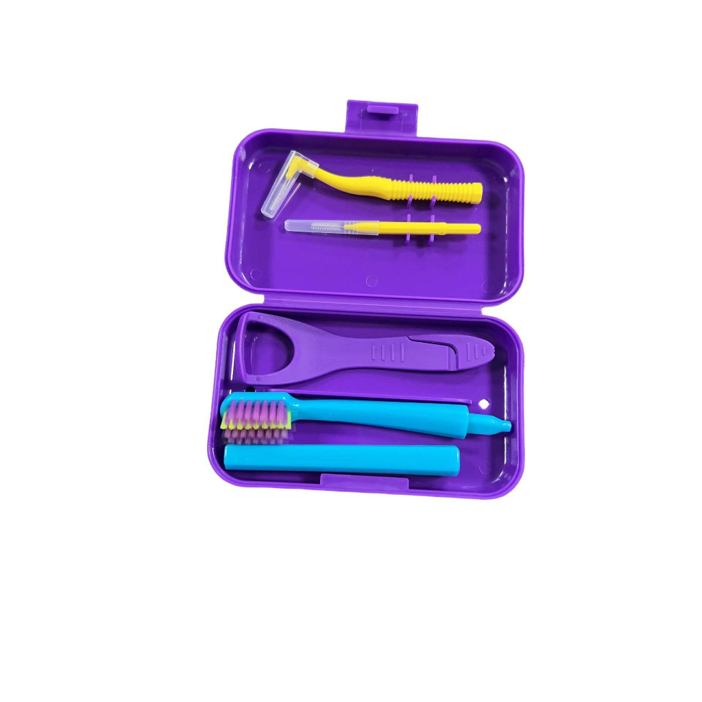 [ พร้อมส่งในไทย ] ชุดแปรงสีฟันพกพา พร้อมอุปกรณ์ดูแลช่องปาก (Travel Oral Care Set)