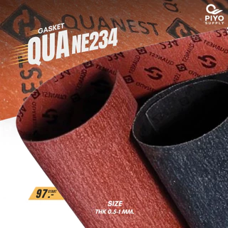 ปะเก็นไฟ ปะเก็นทนไฟ หนา 0.5-1MM. สีแดง QUANEST 234 ชนิด Asbestos ทน 380 Cº แรงดัน 5 Kg/cm2 ใช้สำหรับงานสตรีม ลม น้ำ แก๊ส