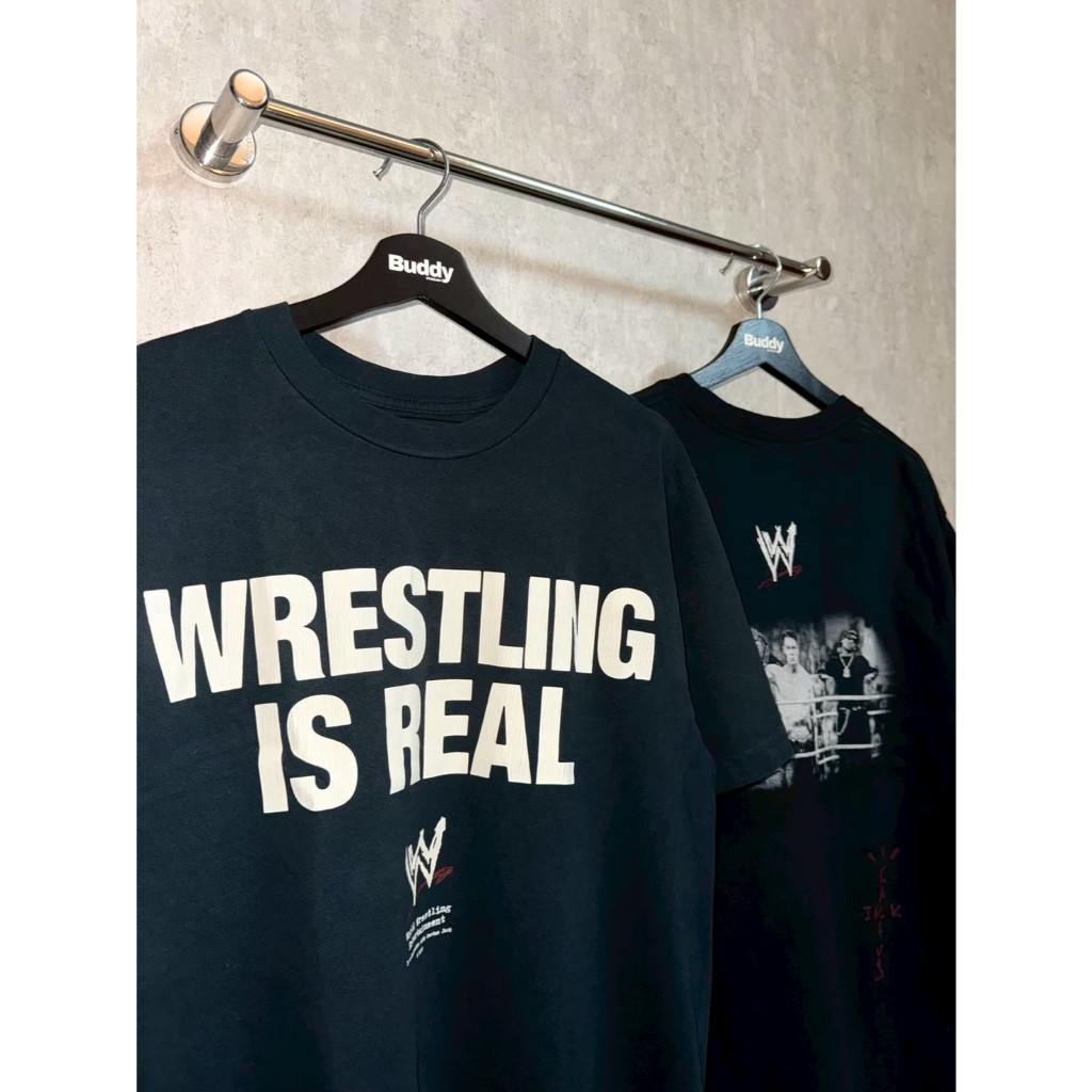 CACTUS JACK x WWE "WRESTLING IS REAL" TEE | คอลแลปส์สุดเดือดแห่งปี (พร้อมส่งที่ Buddystore.bkk)