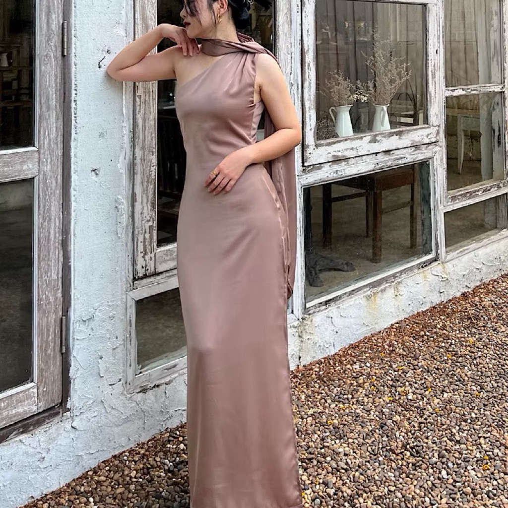 Ara dress - dressfriends.bybf ไซส์ xs สี warm taupe