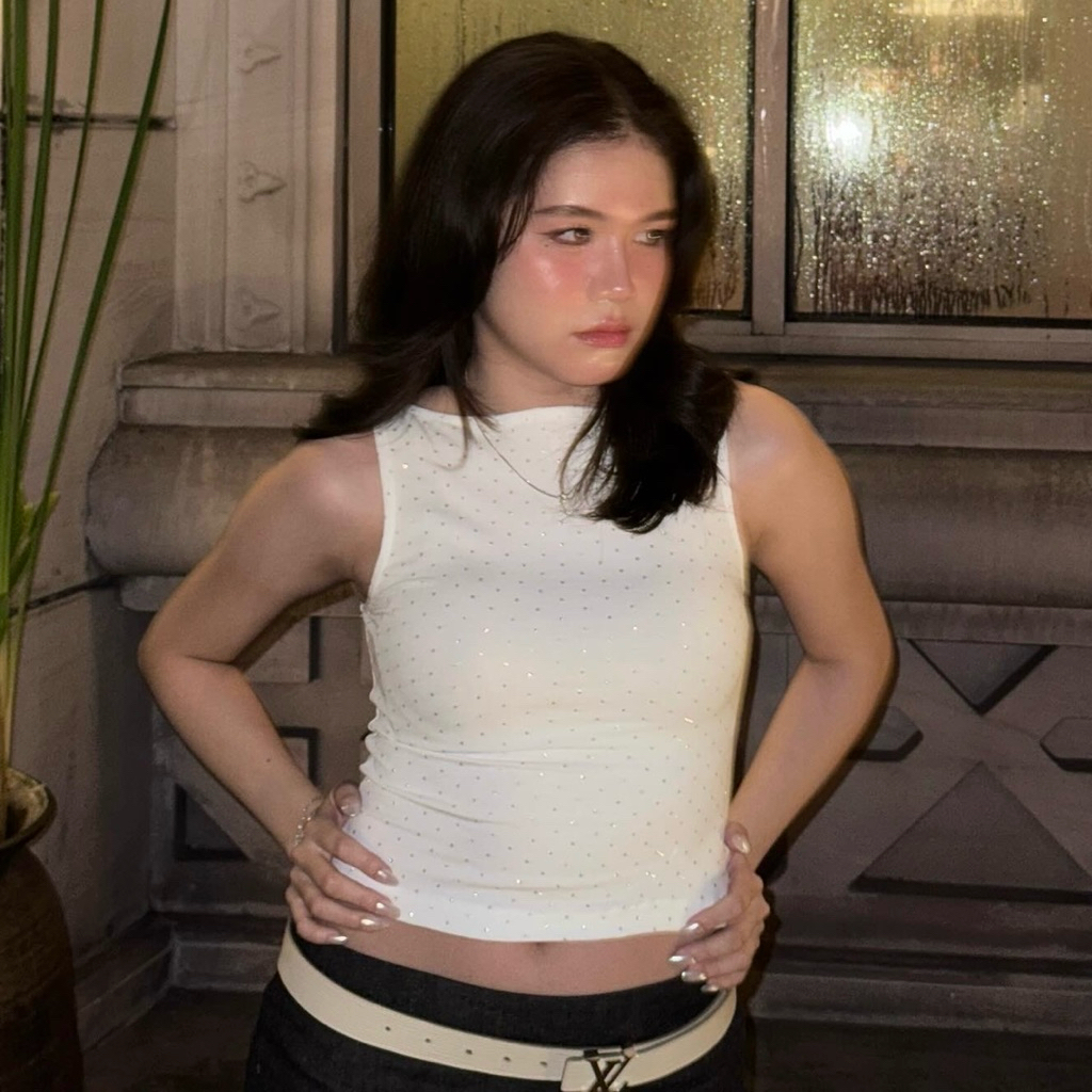 Classic Dot Crop :  Cloud Milk 🍼