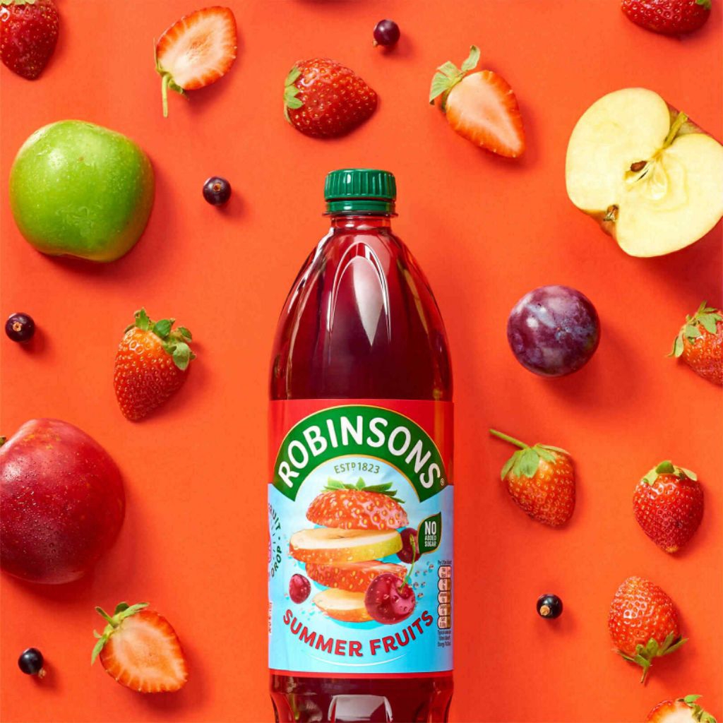 โรบินสัน เรียล ฟรุต ซัมเมอร์ ฟรุต 1 ลิตร Robinsons Real Fruit Summer Fruit 1L