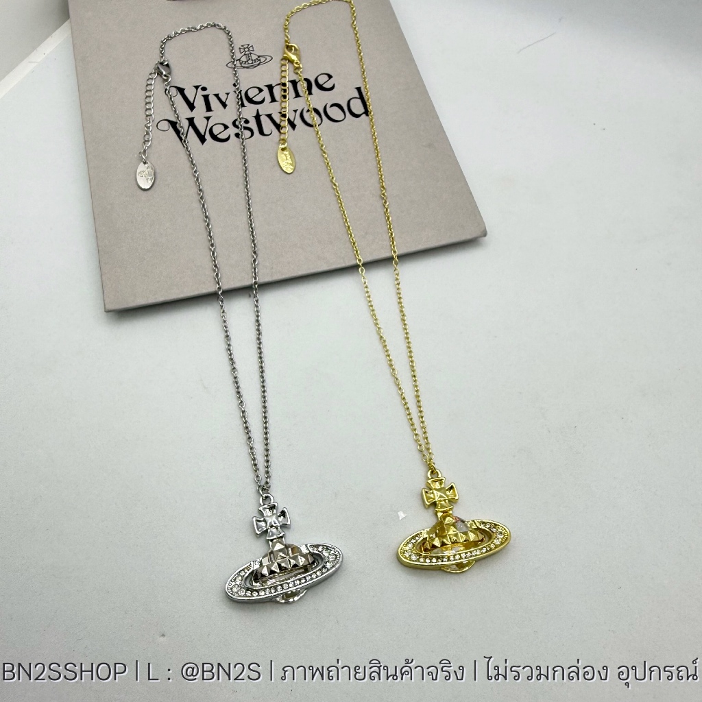 VW Mayfair Bas Relief Pendant Necklace สร้อยคอสายโซ่อะไหล่เงิน ทอง งานสวย พร้อมส่ง