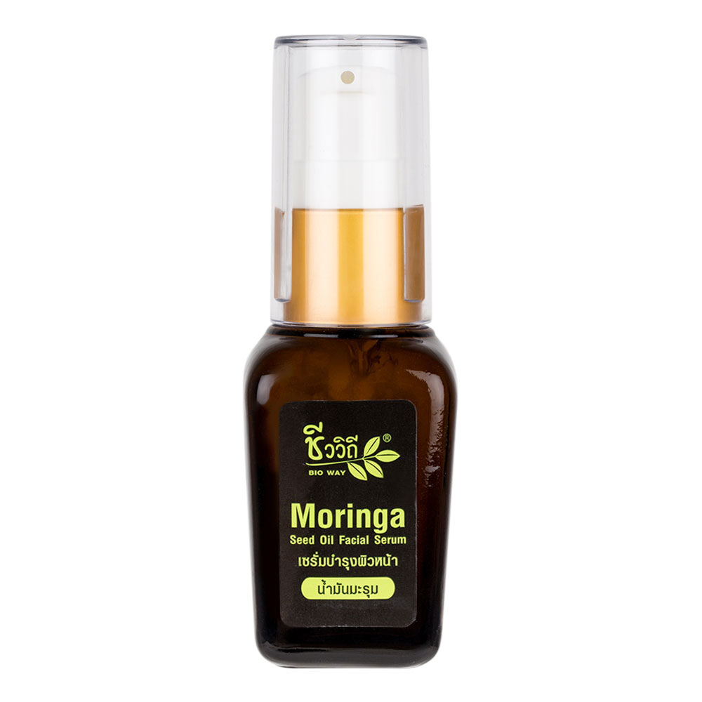 [Moringa] ชีววิถี เซรั่มบำรุงผิวหน้าสูตรน้ำมันมะรุม 15 ml