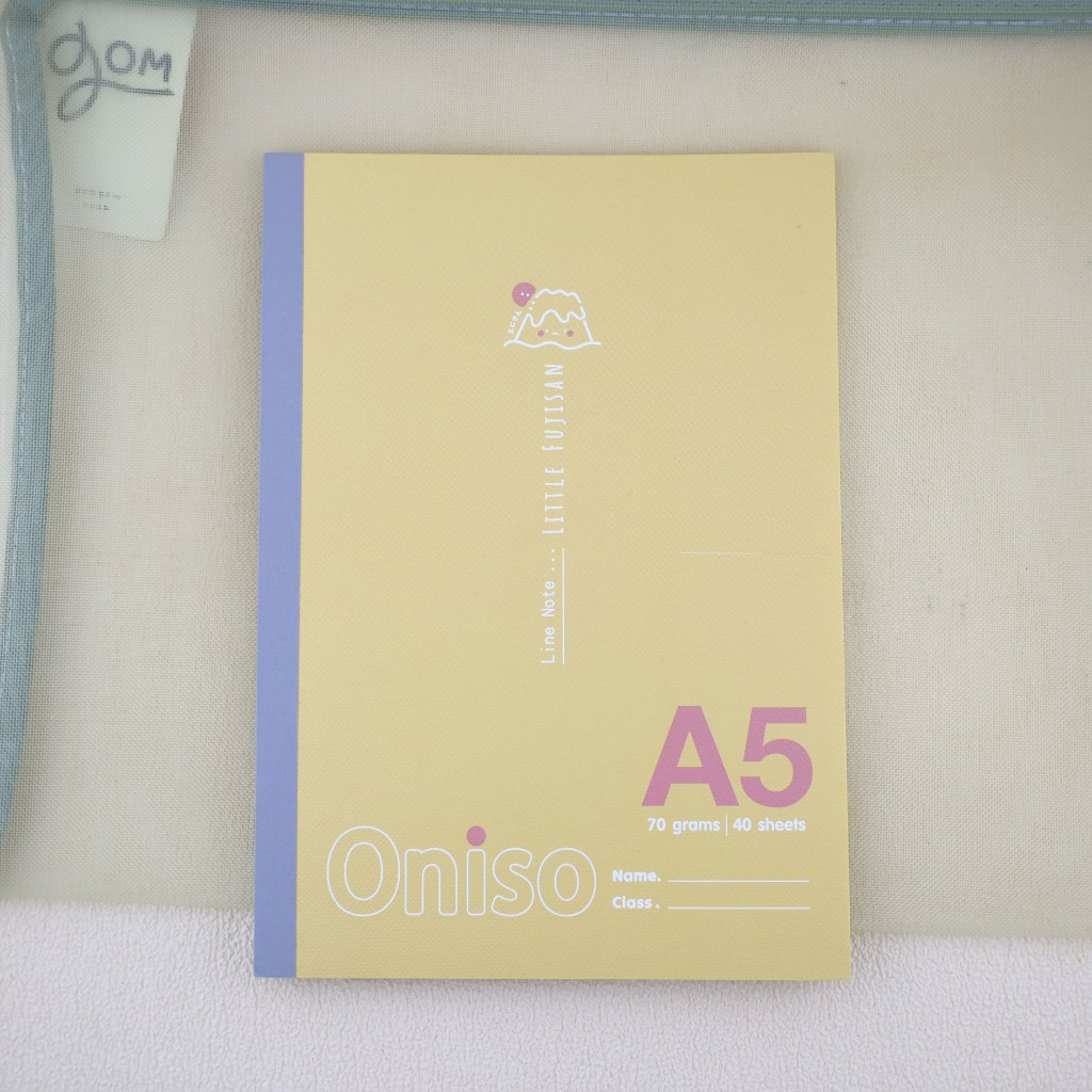 Oniso x Fuji สมุดโน๊ต มีเส้น ขนาดA6,A5,B5 จำนวน40แผ่น หนา70แกรม – สินค้าลิขสิทธิ์แท้ ราคา ถูกที่สุด ดีลบีเคเค แกลเลอรีภาพที่ 8