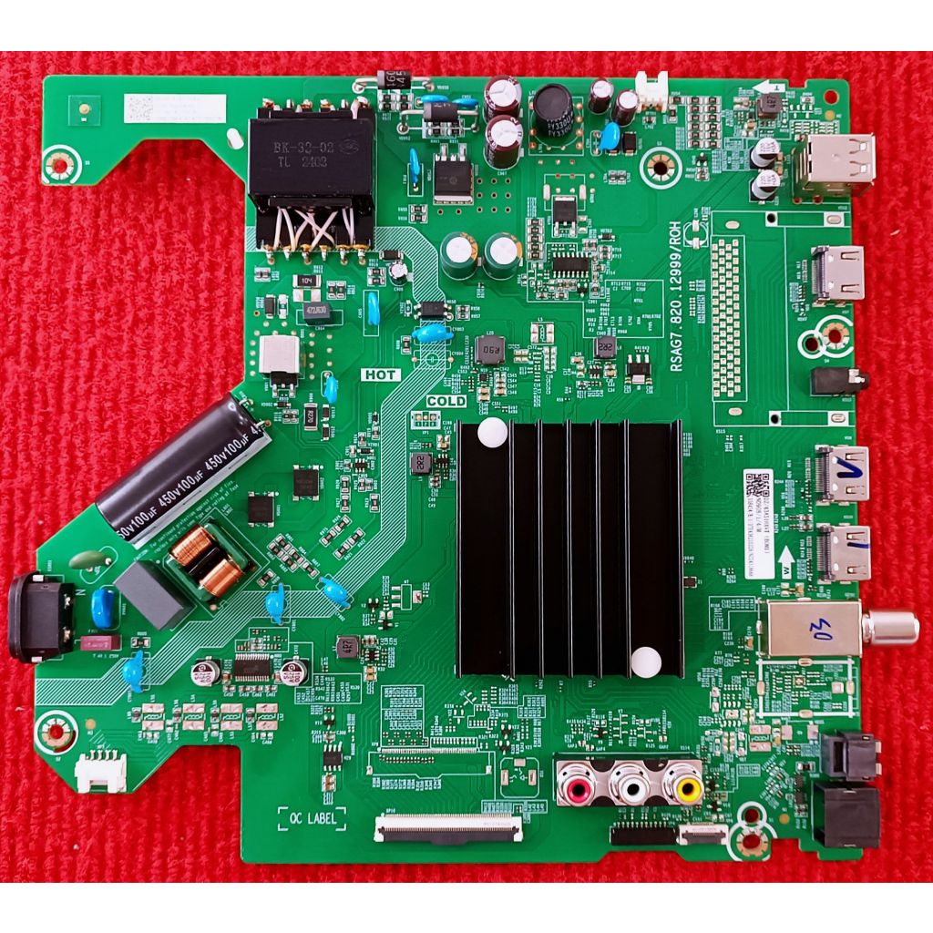 เมนบอร์ดทีวี Hisense รุ่น 43E6K , 43A6100K พาสบอร์ด RSAG7.820.12999/ROH อะไหล่แท้ของถอดจากเครื่องใหม