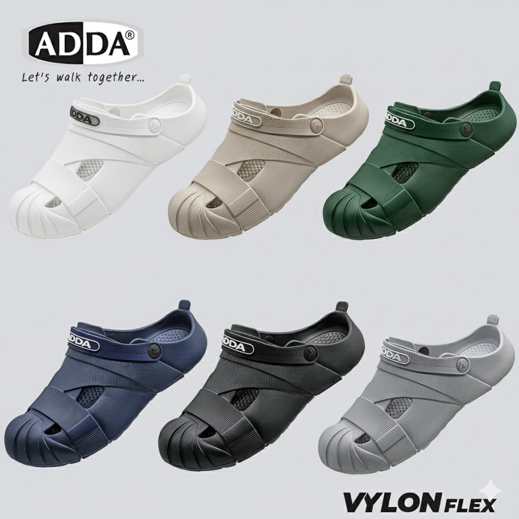 ADDA รุ่น 5CH01-M1 รองเท้า EVA Foam ผู้ชาย หัวปิด หัวโต เบา ไม่อับชื้น ใส่สบาย ไซส์ 7-10
