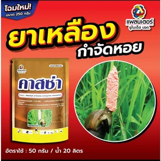 คาสซ่า 250กรัม ยาหอย สารกำจัดหอย ปลอดภัยต่อปลา (นิโคลซาไมด์ เอทาโนลามิน83.1%WP)