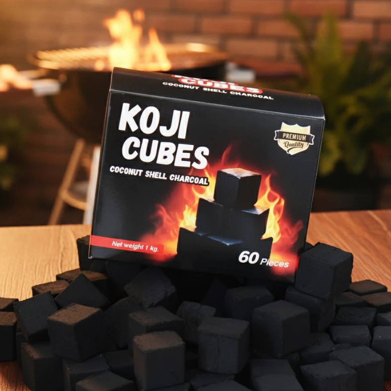 KOJI CUBES ถ่านอัดแท่งทรงลูกเต๋า 25มม. (2.5ซม.) เกรดพรีเมียม ไฟแรงนาน ไร้ควัน สำหรับ เตาฮิดะ และแคมป์ปิ้ง 1 kg 60 ก้อน thumbnail 6