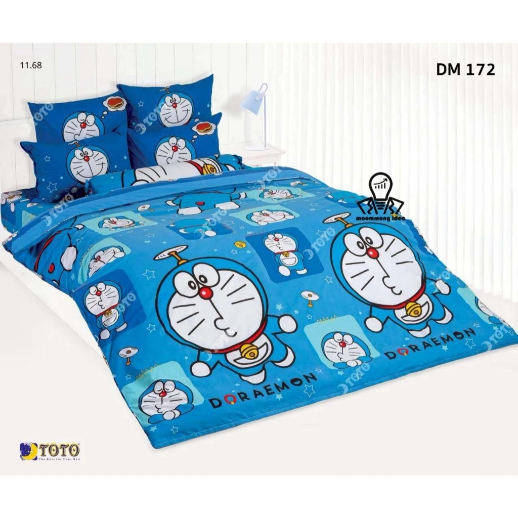 ชุดผ้าปูที่นอน TOTO พร้อมผ้านวม ลายโดราเอม่อน DM180 DM181 DM182 DMV178 DMV179 thumbnail 3