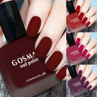 ยาทาเล็บฝ้าไม่ต้องอบไม่ต้องลอกยาทาเล็บเคลือบด้านฤดูร้อนสีดำก…