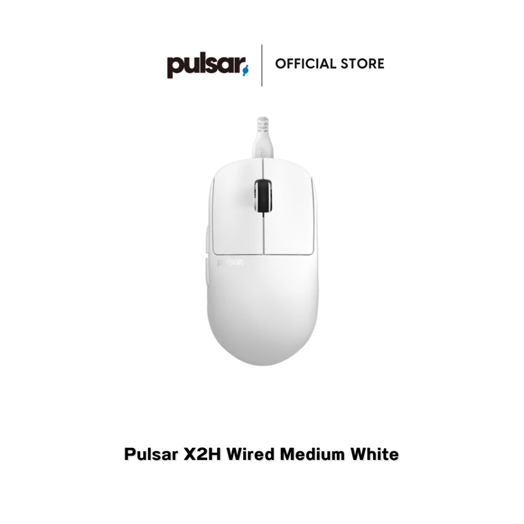 Pulsar X2H Wired Medium White Gaming Mouse