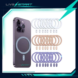 แผ่นแม่เหล็ก ติดหลังมือถือ LiveSmart Magnetic Plate R003 แผ่นเหล็กติดมือถือ