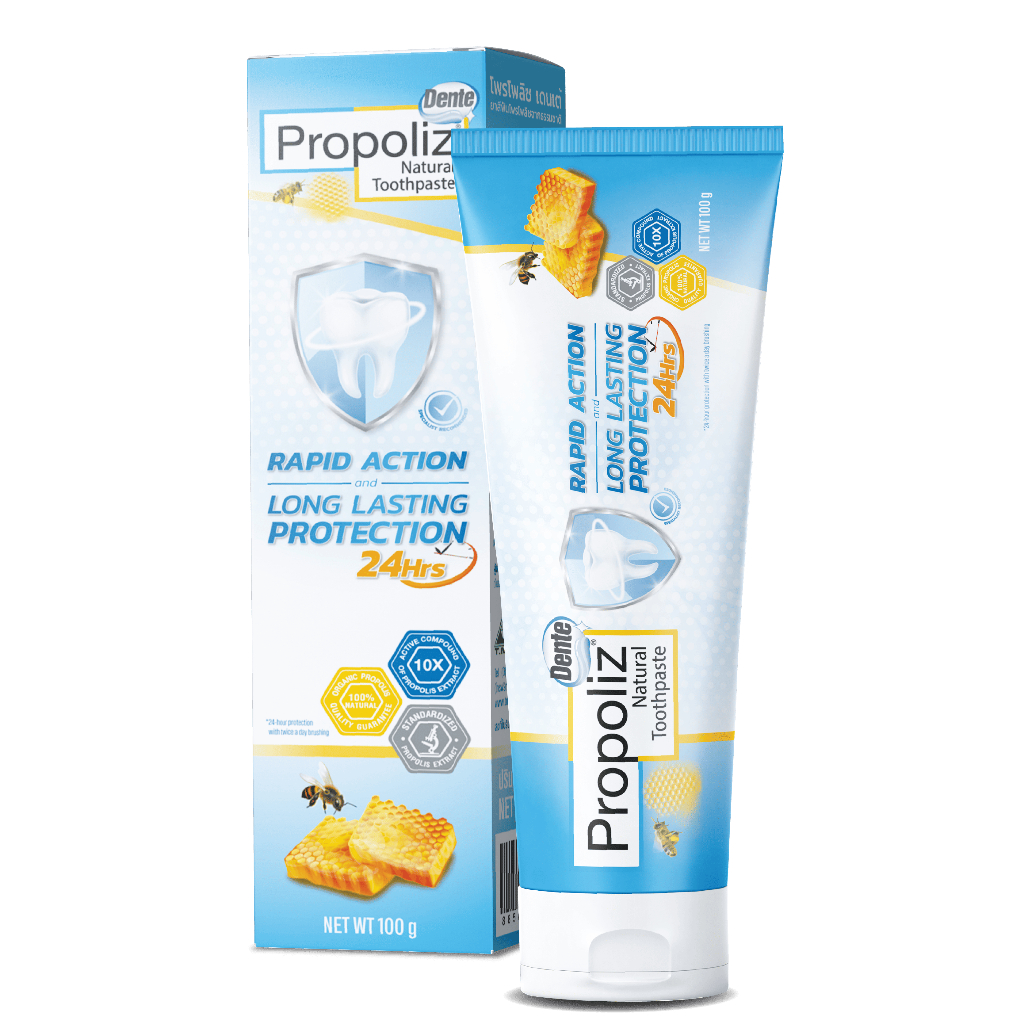 ยาสีฟัน Propoliz Dente ลดการสะสมคราบหินปูน-เสียวฟัน-เหงือกอักเสบ ด้วยสารสกัดสแตนดาร์ดไดซ์โพรโพลิส ราคา ถูกที่สุด ดีลบีเคเค แกลเลอรีภาพที่ 3