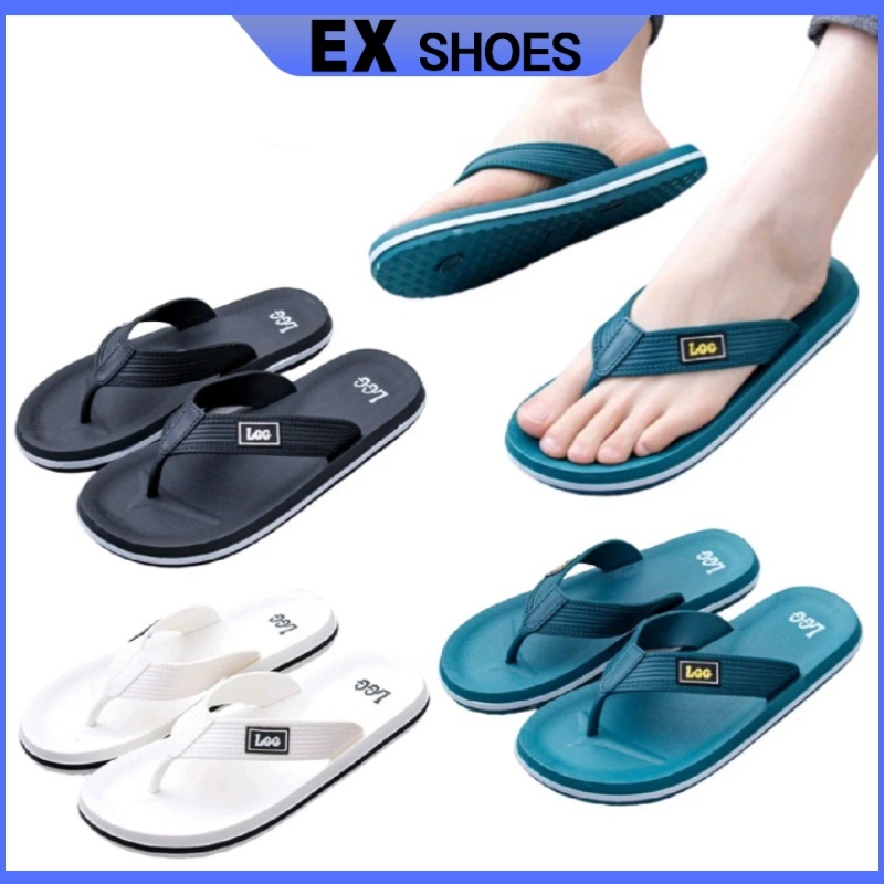 รองเท้าแตะชาย สไตล์มินิมอล Flip Flops Men แฟชั่น นุ่ม ยางธรรมชาติ ใส่สบาย ไปเที่ยว ในบ้าน