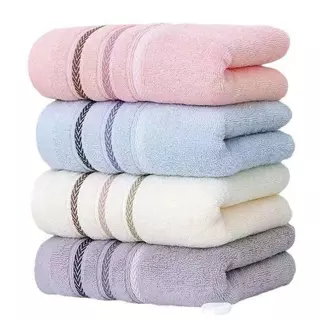 ผ้าขนหนู 73x33ซม ผ้าขนหนูผ้าฝ้าย cotton100% ผ้าเช็ดหน้า ไม่เหลือขน ราคาถูก แห้งไว ขนไม่หลุด