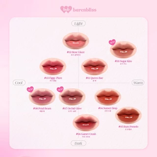 ถูก/แท้/มีไลฟ์ (มีสีใหม่) ลิป Barenbliss Lily Makes Luminous Glow Tint ทิ้น โกลว์ทินท์ ลิปทินท์ ปากฉ่ำ ฉ่ำวาว ชุ่มชื้น