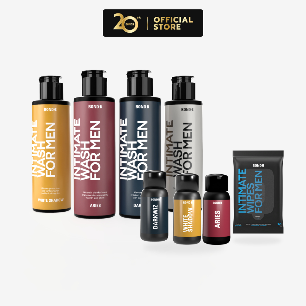 Exclusive Set BOND INTIMATE 130 ml. 4 สูตร ฟรี! BOND INTIMATE 10 ml. 3 สูตร + Wipe 1 ห่อ