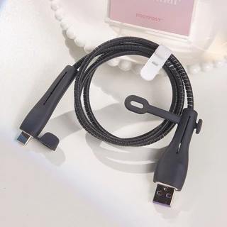 ฝาครอบป้องกันสายชาร์จ ตัวป้องกันสายเคเบิลข้อมูลซิลิโคนป้องกันการทําลายสายชาร์จเคสเหมาะสําหรับ IP Android
