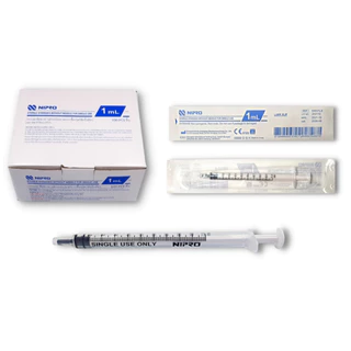 Syringe Nipro ไซริงค์ ขนาด 1 3 5 10 20 50 ml (แพ็ค 1 ชิ้น) หลอดฉีดยา LS,LL,LDS (Low Dead Space)