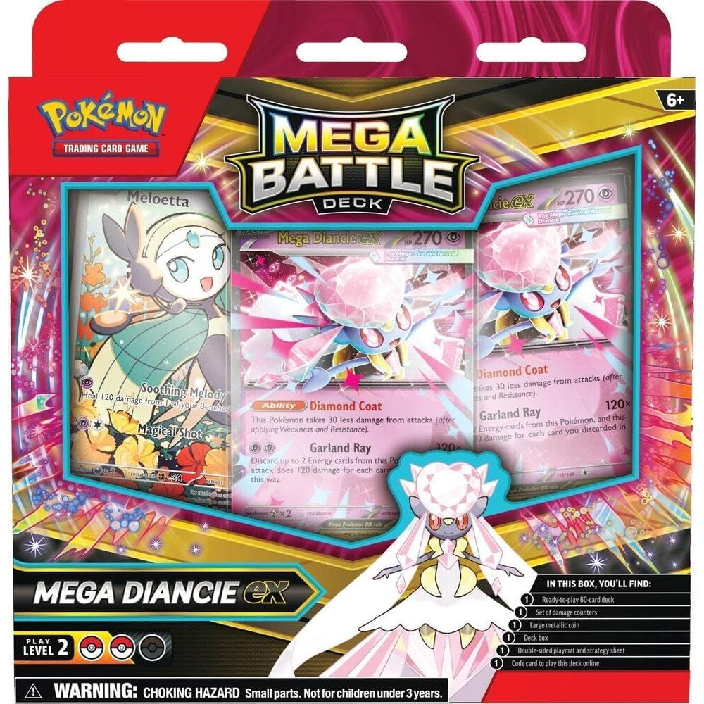 โปเกมอน การ์ด Mega Diancie ex Battle Deck (อังกฤษ) – Pokémon TCG มินิเด็ค 60 ใบ