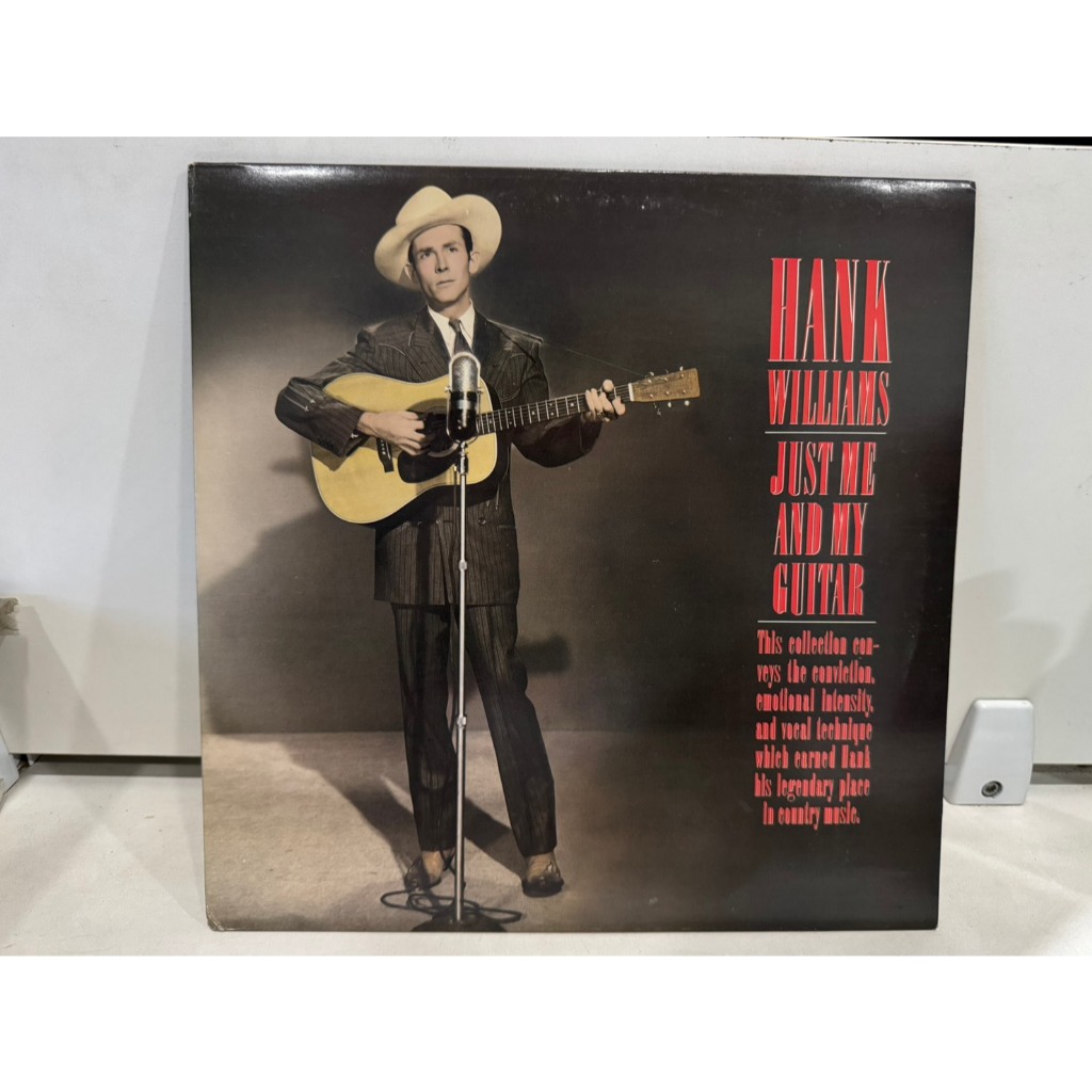 1LP Vinyl Records แผ่นเสียงไวนิล  HANK WILLIAMS JUST ME AND MY GUITAR    (H3F19)