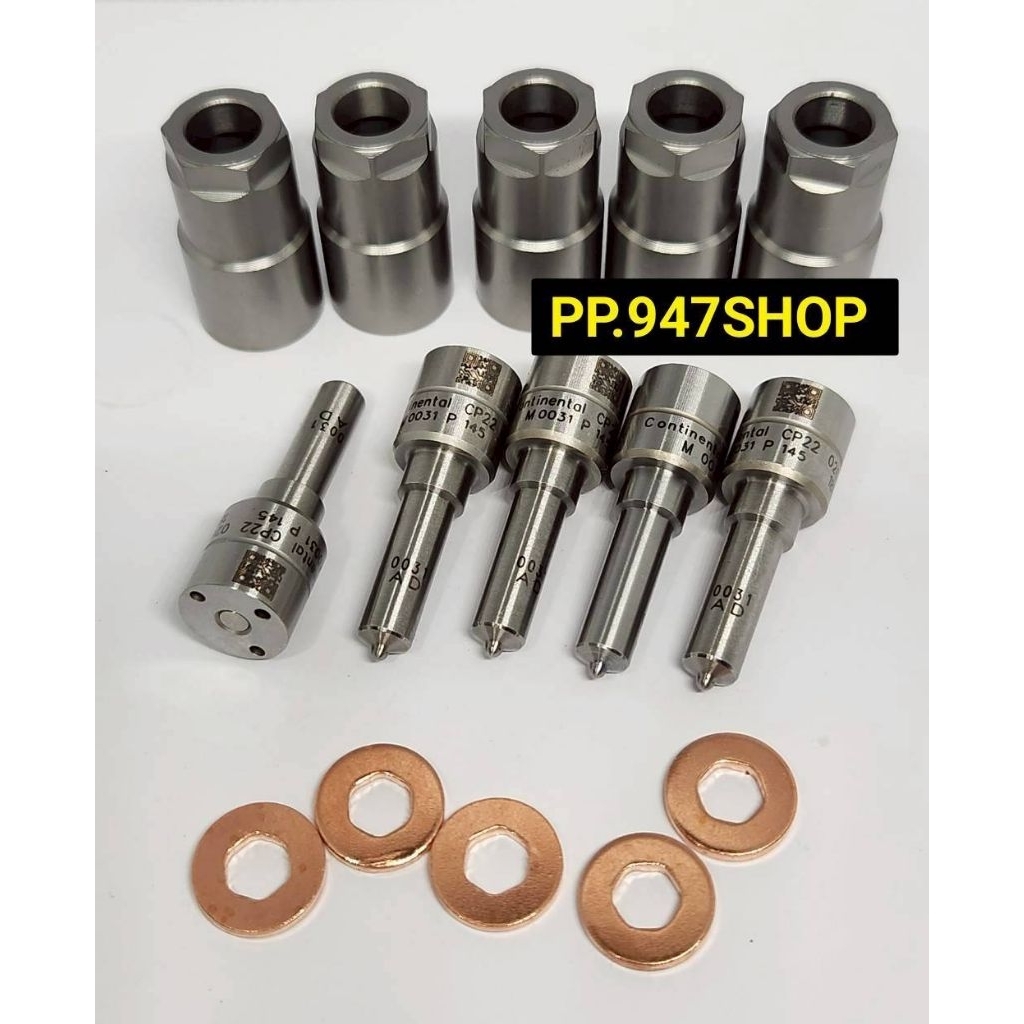 หัวฉีด 0031 ใส่แต่ง ฟร์อด T6 Ford Mazda Bt50 pro 3.2 ครบชุดปลาย 5 ตัว+ แหวน+ปลอก ใส่แต่ง Ford ranger