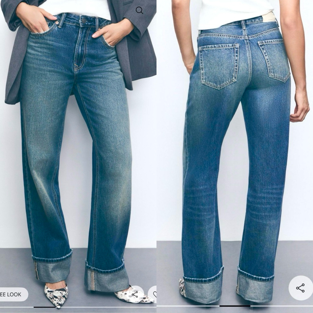 Stradi D92 Straight Wold-Leg Jeans