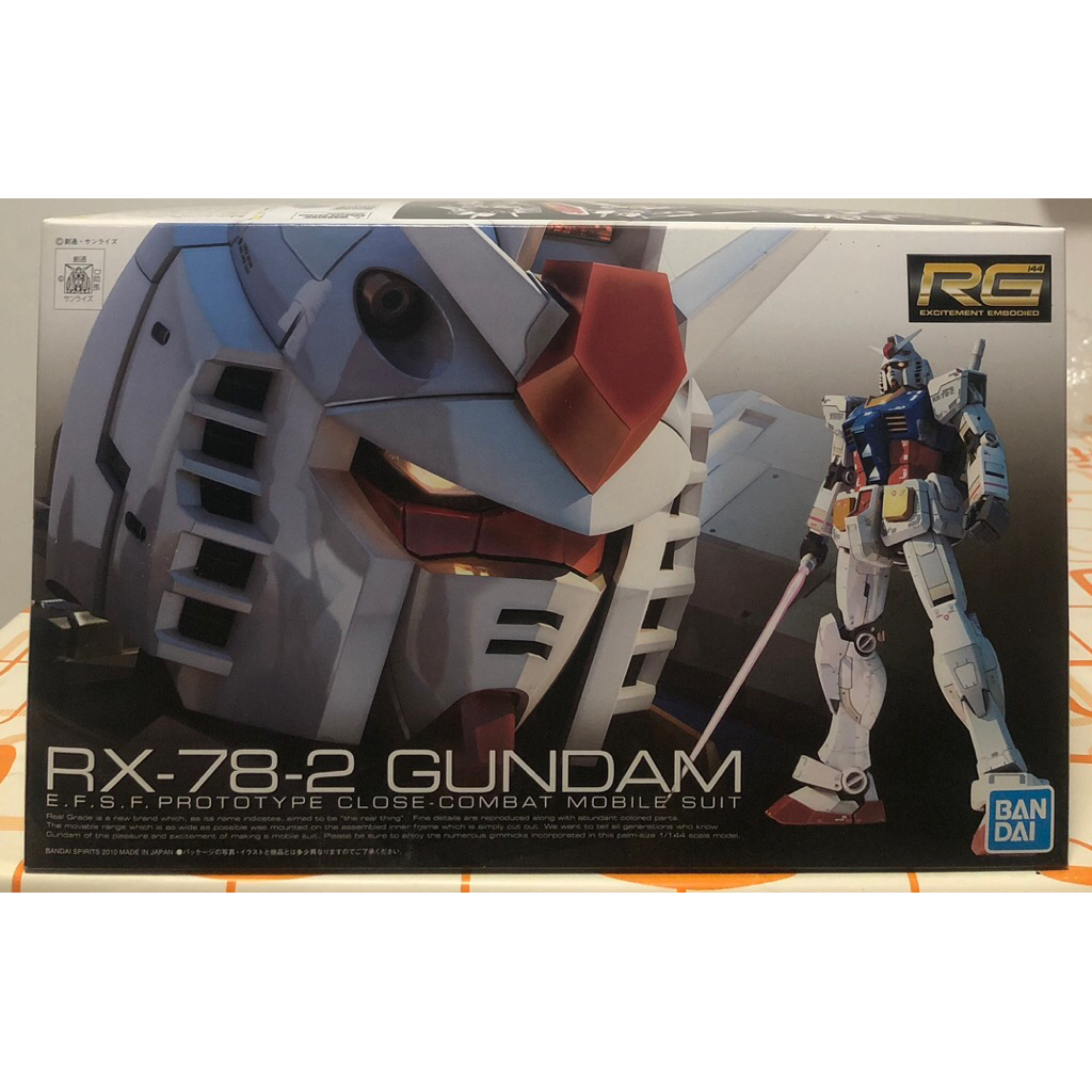 BANDAI RG RX-78-2 GUNDAM 1.0 สภาพกล่อง90% พร้อมส่ง