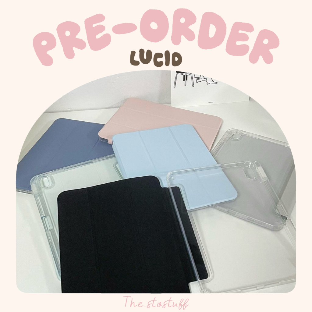[ Pre-order ] Lucid - เคสหลังใสแบบแข็ง เคสสีล้วน