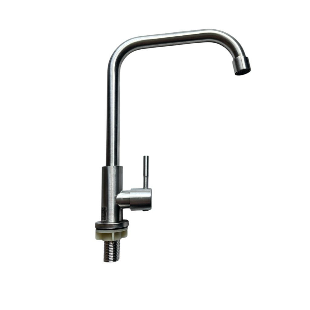 ก๊อกน้ำอ่างล้างจาน MEX สีสเตนเลสสตีล TP232