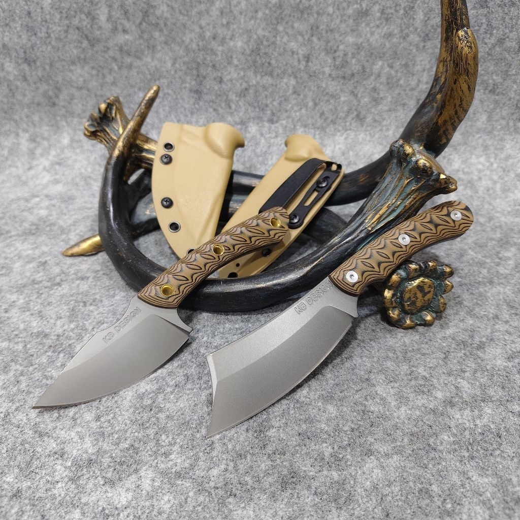 อุปกรณ์ตั้งแคมป์เดินป่า RMJ Wanderer วัสดุใบ 8cr13mov ด้าม Micarta