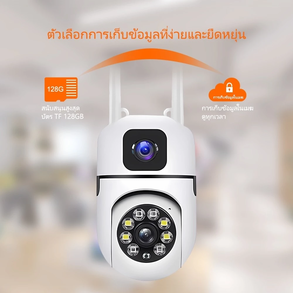 Cam720 กล้องวงจรปิด 360 wifi Full HD 1080Pพิกเซล กล้อง wifi 5ล้านพิกเซล หมุนได้ 360° ติดตั้งง่าย กล้องวงจร thumbnail 8