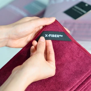 X-Fiber™ Deep Red | Professional ผ้าไมโครไฟเบอร์ สีแดงไวน์ สำหรับร้านอาหาร หนานุ่ม ไร้ขุย Easyathome