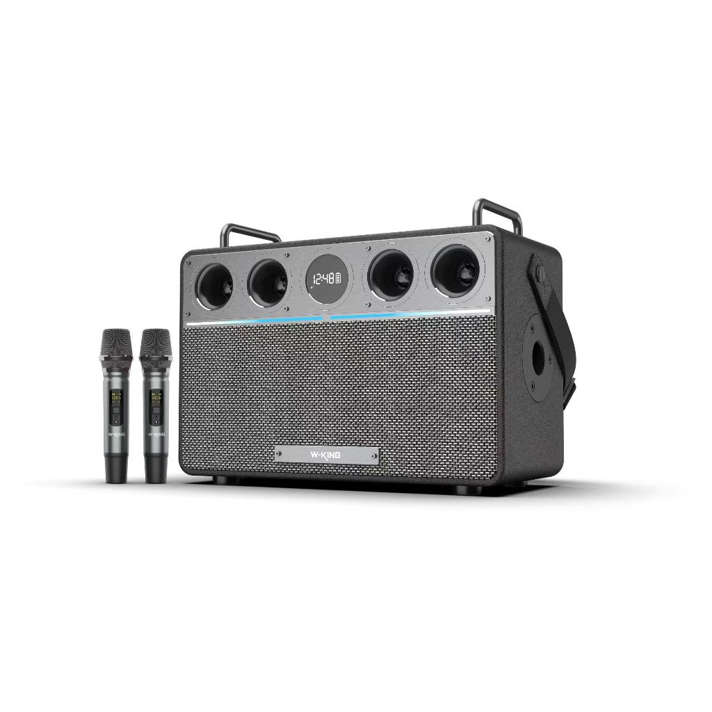 W-king T16L ลำโพงบลูทูธ  กำลังขับ 160W แถมไมค์บลอย2อัน เบสแน่น Bluetooth Speaker ของแท้100%