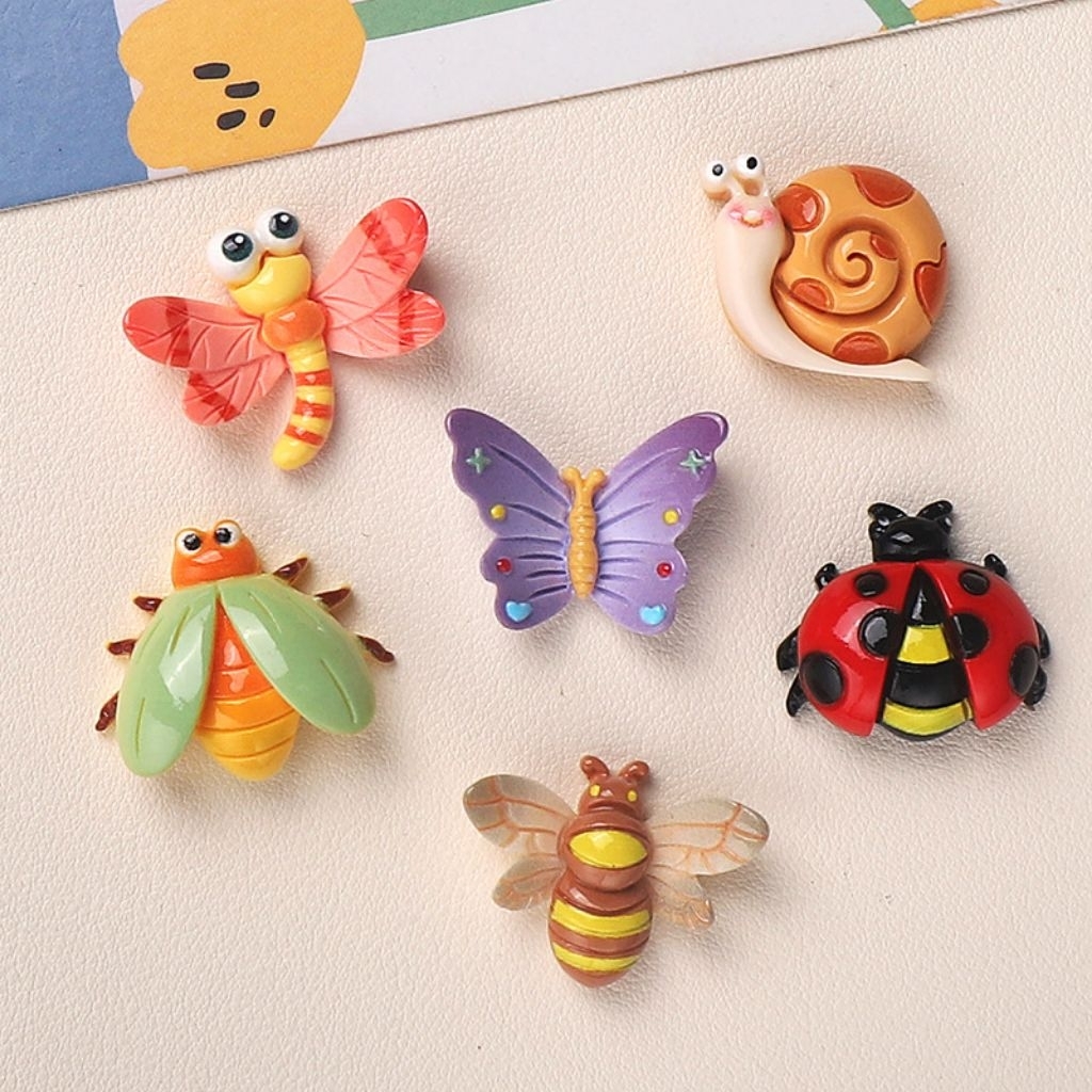 10 ชิ้น น่ารักฝุดๆเรซิ่นผีเสื้อและผองเพื่อนจำลอง รูปที่ 5