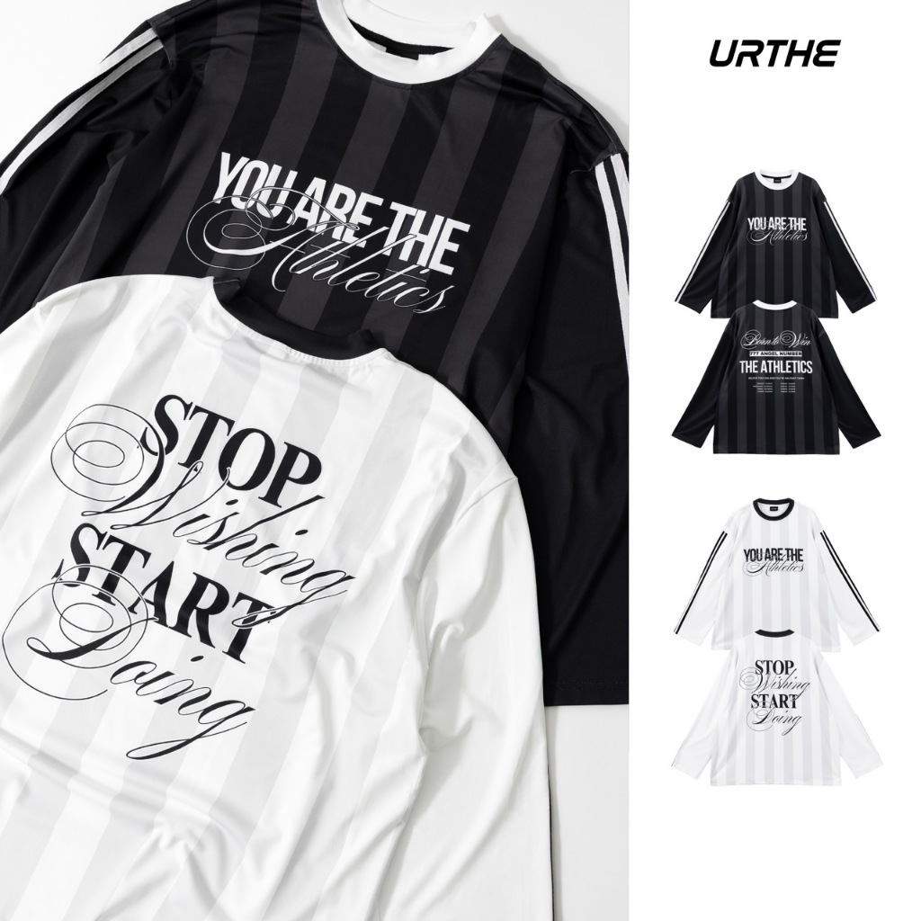URTHE - เสื้อยืด เสื้อแขนยาว รุ่น STOP WISHING LONG SLEEVE T-SHIRT