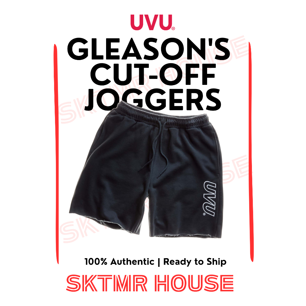 [พร้อมส่ง]  UVU x GLEASON'S CUT-OFF JOGGERS | กางเกงวอร์มขาสั้น
