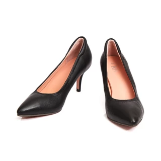 O&B รองเท้าส้นสูงหนังแกะ รุ่น DIANA HEELS 2.75 INC IN DAILY BLACK-11278CS00017F_C5BKXX