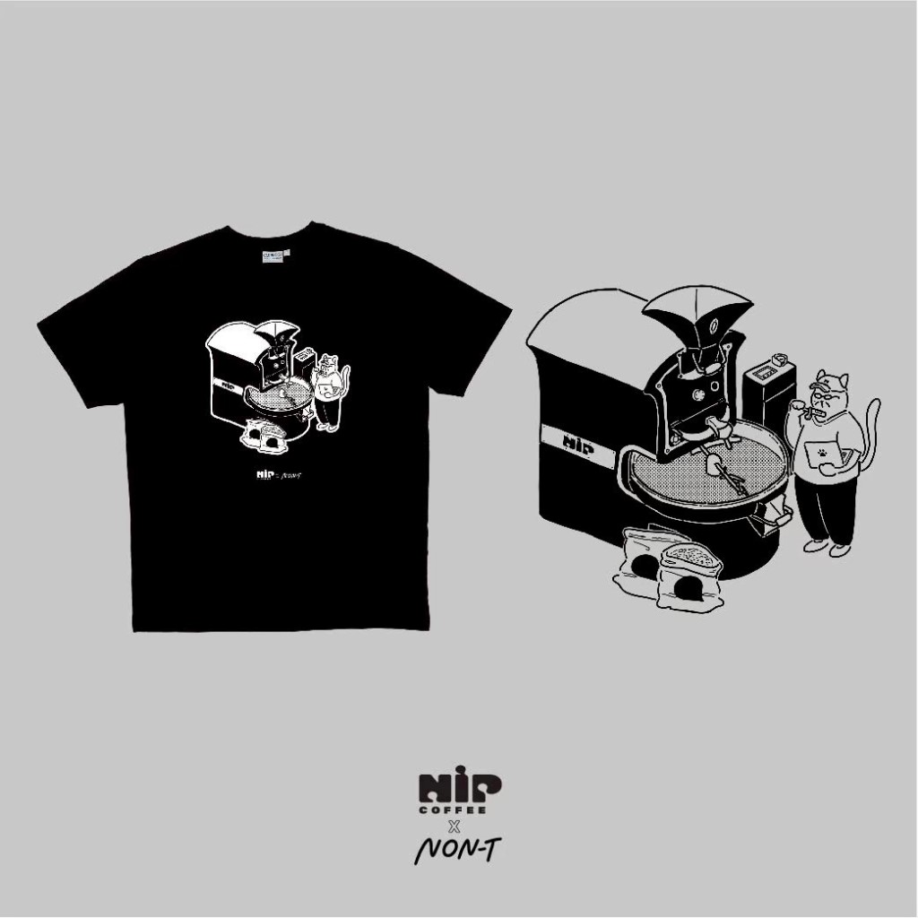 [NiP COFFEE] NiP T-Shirt Ver. Roaster - Black