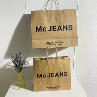 ถุงช็อป MC JEANS พร้อมโบว์และริบบิ้น