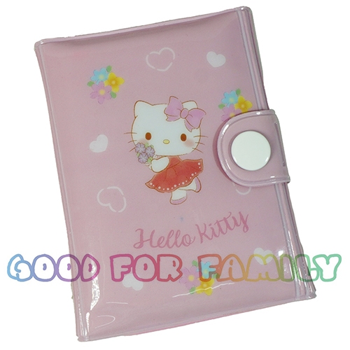 กระเป๋าสตางค์ Hello Kitty คิตตี้ แบบกระดุม แบบตีนตุ๊กแก