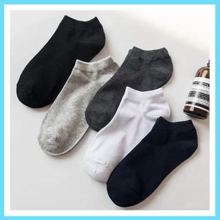 【ซื้อ10 ฟรี 10】ถุงเท้าข้อสั้น สีพื้น ขนาดฟรีไซส์ เนื้อผ้าดี นื้อผ้านุ่ม สวมใส่สบาย ข้อสั้น ใส่ได้ทั้งหญิง-ชาย ขายดี