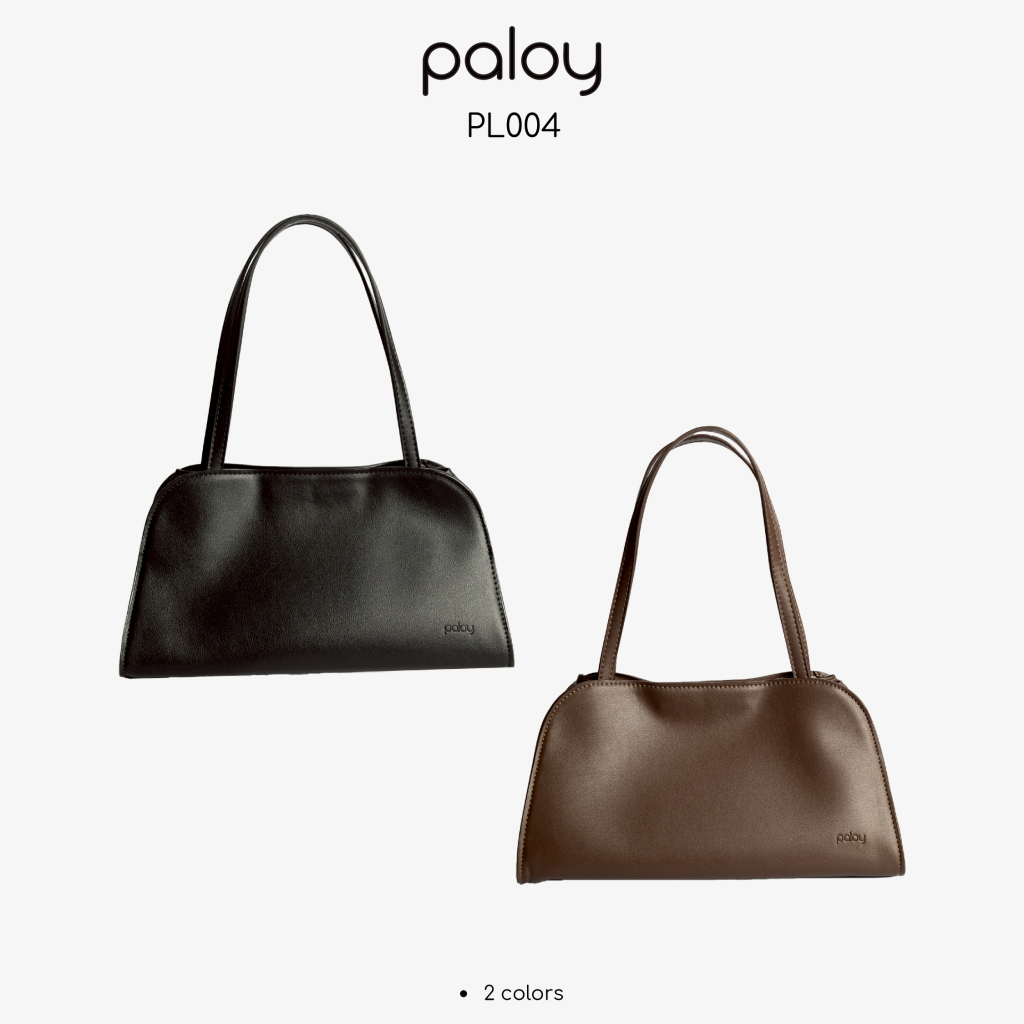 Paloy - PL004 กระเป๋าถือผู้หญิง กระเป๋าหนัง PU ขนาดกลาง