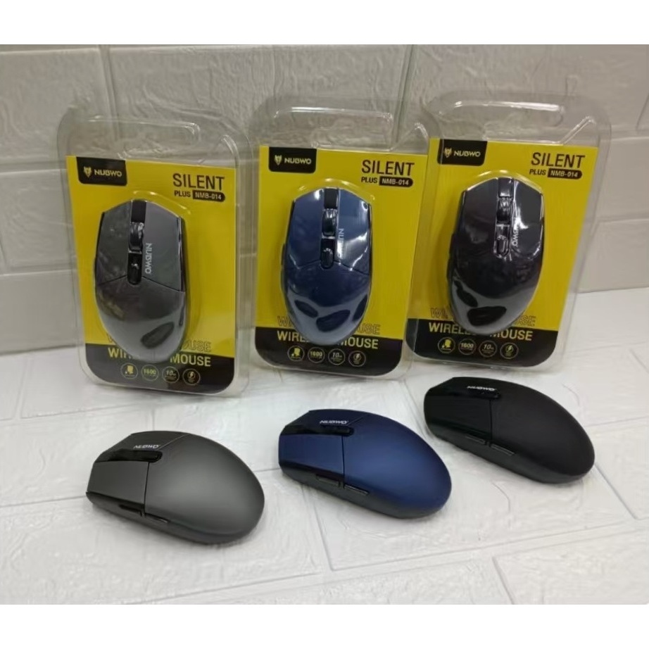 ส่งจากไทย เมาส์ ไร้สาย GAMING เม้าส์ NUBWO NMB-014 WIRELESS MOUSE 2.4Ghz แบบไร้เสียงคลิก ปรับ DPI ได