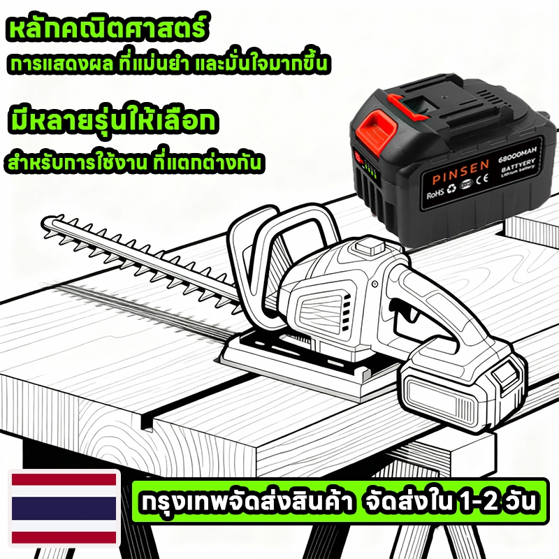 【ซื้อในเวลา ที่ จำกัด】21V Makita เครื่องมือไฟฟ้าแบตเตอรี่ลิเธียม 15000-70000mah แบตเตอรี่ลิเธียม Mak