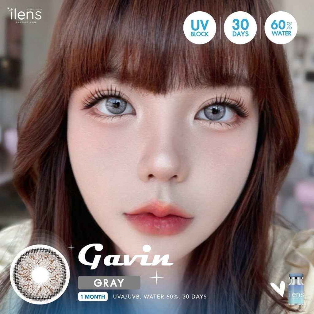 ‼️คอนแทคเลนส์ gavin น้ำตาล,เทา
