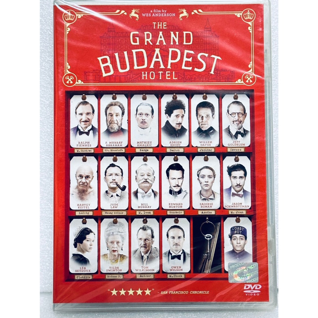 DVD : The Grand Budapest Hotel (2014) คดีพิสดารโรงแรมแกรนด์บูดาเปสต์ " A Film by Wes Anderson "