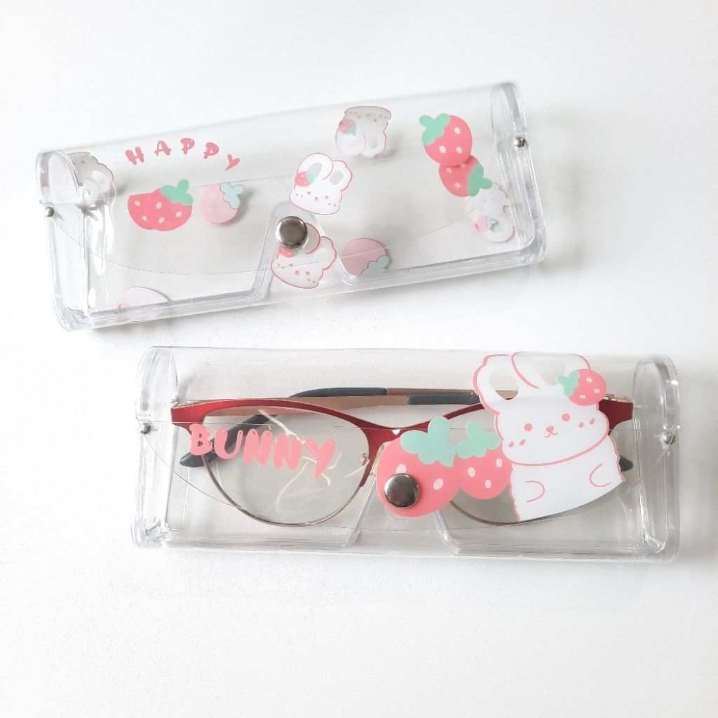 👓กล่องใส่แว่นตา กล่องแว่นตาพลาสติกใส ลายการ์ตูน